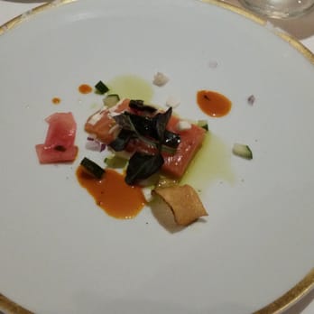 Oceanique - Chef surprise smoked salmon with horseradish  creme fraiche - French Near Me - Evanston, Illinois