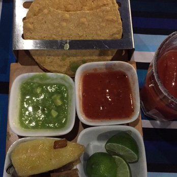 Los Arcos - Complementary appetizer, love the red salsa and grilled onions - Seafood Near Me - Mexicali, BCN Los Arcos - Complementary appetizer, love the red salsa and grilled onions - Seafood Near Me - Mexicali, BCN