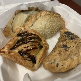 Lentil and Sweet Potato Empanada, Kale and Mushroom Empanada, quinoa empanada, Pastelito de Dulce de Leche Lentil and Sweet Potato Empanada, Kale and Mushroom Empanada, quinoa empanada, Pastelito de Dulce de Leche
