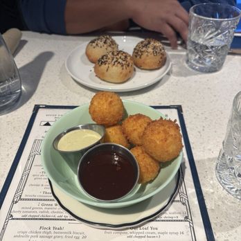The Mockingbird Nashville - Bagel bites and arancini - New American Near Me - Nashville, Tennessee