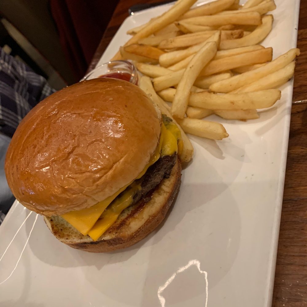 Del Frisco's Grille - Cheeseburger & fries - New American Near Me - Hoboken, New Jersey