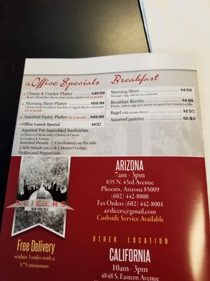 Menu photo 4 NY Slicers Deli Phoenix, AZ Menu photo 4 NY Slicers Deli Phoenix, AZ