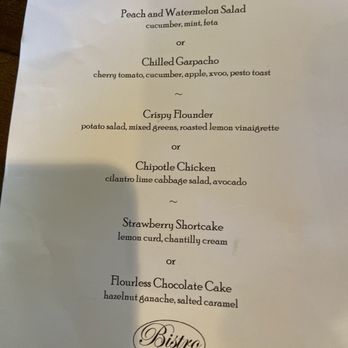 Bistro 112 - Theater special - French Near Me - Shepherdstown, West Virginia