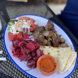 Ilios Crafted Greek - Pork Souvlaki Plate