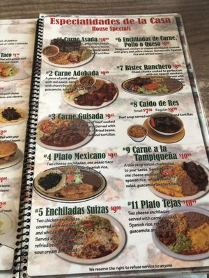 Menu photo 8 Taqueria Jalisco Clovis, NM
