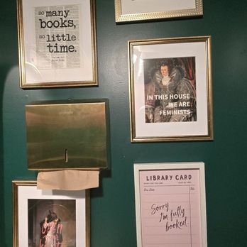 The Book Lounge - Wall art in restroom - Bookstores Near Me - St. Petersburg, Florida The Book Lounge - Wall art in restroom - Bookstores Near Me - St. Petersburg, Florida