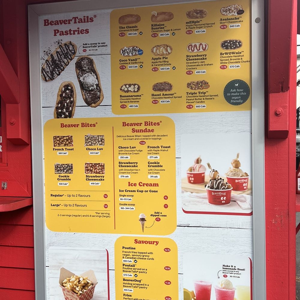 BeaverTails - Menu - Desserts Near Me - Saint John, New Brunswick BeaverTails - Menu - Desserts Near Me - Saint John, New Brunswick