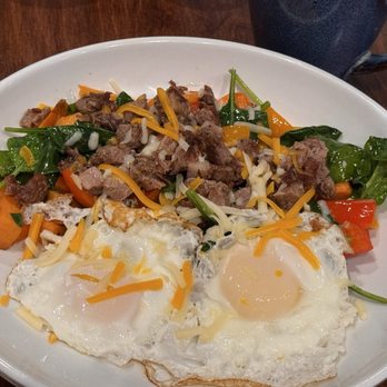 Purely Provisions - Wagyu skillet hash- minus the onion - Coffee Roasteries Near Me - Round Rock, Texas