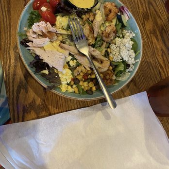Doc’s Porchside - Large salad with everything, with Chicken and shrimp and barbeque meat. - New American Near Me - Augusta, Georgia