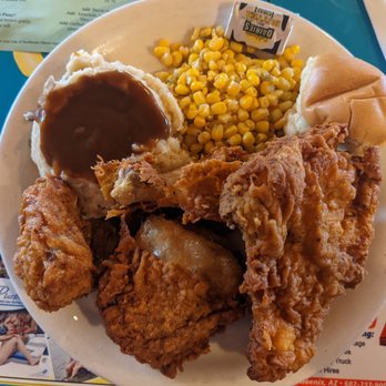 The Peppersauce Cafe - Fried chicken plate. $12 - American Near Me - Phoenix, Arizona The Peppersauce Cafe - Fried chicken plate. $12 - American Near Me - Phoenix, Arizona