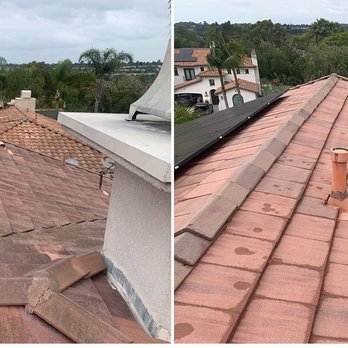 Washed Out Pressure Washing - Before and after of the NW side of the roof. - Pressure Washers Near Me - Oceanside, California Washed Out Pressure Washing - Before and after of the NW side of the roof. - Pressure Washers Near Me - Oceanside, California