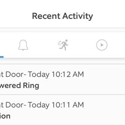 when the technician rang the door bell (10:12am) when the technician rang the door bell (10:12am)