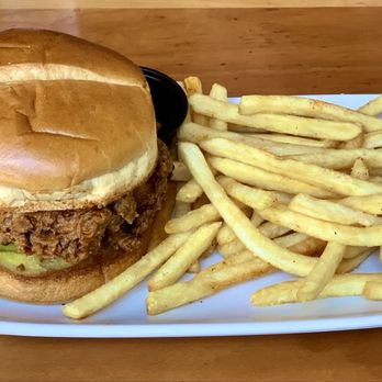 Ruby Sunshine Charlotte Southend - Ruby Fried Chicken Sandwich with hot honey glaze - Breakfast & Brunch Near Me - Charlotte, North Carolina
