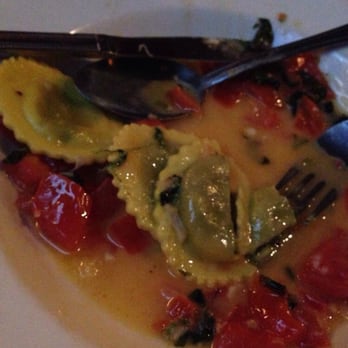 Lost Dog Pub - Spinach and roasted garlic ravioli. - American Near Me - Orleans, Massachusetts Lost Dog Pub - Spinach and roasted garlic ravioli. - American Near Me - Orleans, Massachusetts