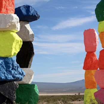 Seven Magic Mountains - Seven Magic Mountains in the Las Vegas desert. - Public Art Near Me - Las Vegas, Nevada Seven Magic Mountains - Seven Magic Mountains in the Las Vegas desert. - Public Art Near Me - Las Vegas, Nevada