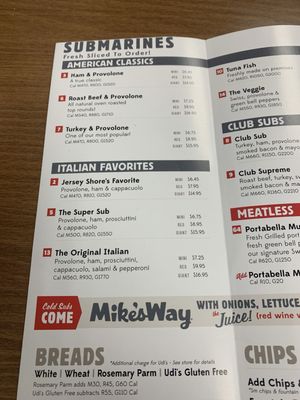 Menu photo 1 Jersey Mike's Subs Denton, TX