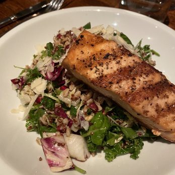 Ward 8 - Grilled Salmon on Grain Bowl - Cocktail Bars Near Me - Boston, Massachusetts Ward 8 - Grilled Salmon on Grain Bowl - Cocktail Bars Near Me - Boston, Massachusetts