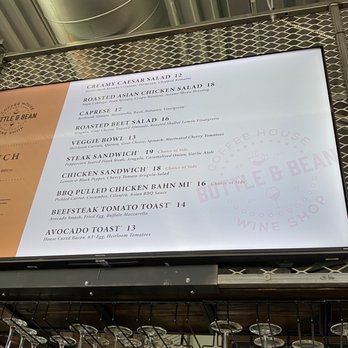 Bottle & Bean - Menu (8/22/22) - Wine Bars Near Me - Chandler, Arizona