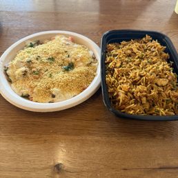 Samosa Chaatand Anda Pulav