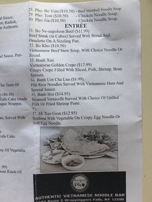 Menu photo 8 Miss Saigon Pho Wappingers Falls, NY