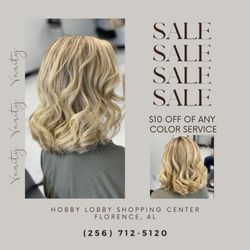 Vanity Hair Salon - Going on this weekend only!