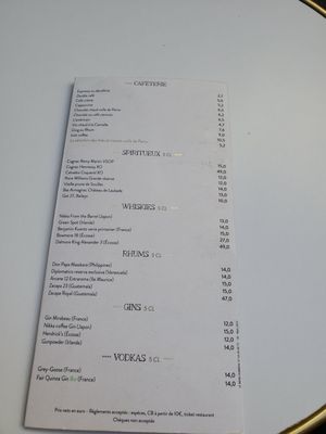 Menu photo 8 Bistrot Richelieu Paris, 01 Menu photo 8 Bistrot Richelieu Paris, 01