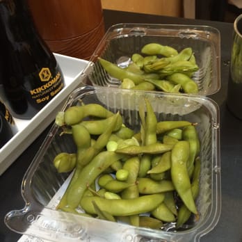 Manpuku - Overcooked and/or old, self-serve, cold edamame ($1.95) - Japanese Near Me - Berkeley, California