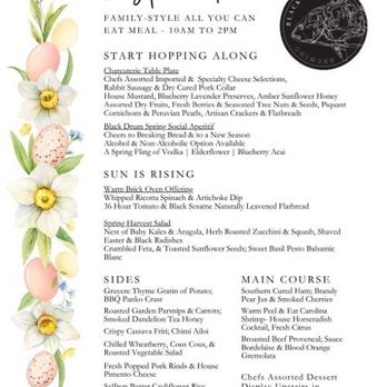 Black Drum - Easter Menu. - Bars Near Me - Myrtle Beach, South Carolina Black Drum - Easter Menu. - Bars Near Me - Myrtle Beach, South Carolina