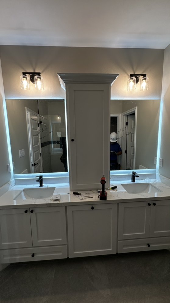 Slide of Brandon’s electrical remodeling