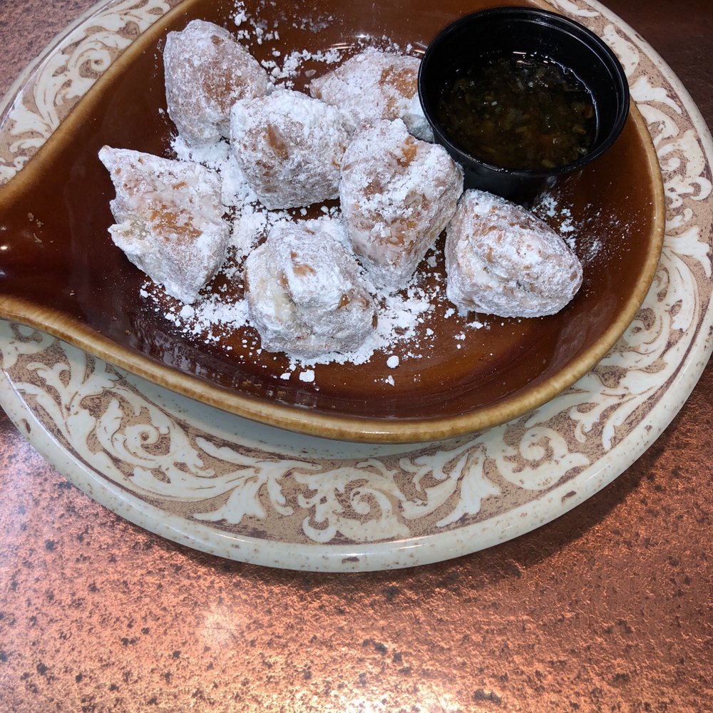 Another Broken Egg Cafe - Beignets with a mango honey preserves! - Breakfast & Brunch Near Me - Shenandoah, Texas Another Broken Egg Cafe - Beignets with a mango honey preserves! - Breakfast & Brunch Near Me - Shenandoah, Texas