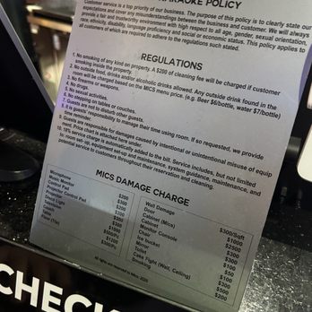 Mics Karaoke - Rules - Karaoke Near Me - Doraville, Georgia