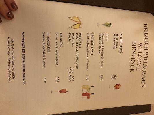 Menu photo 4 Café de Paris Interlaken, BE