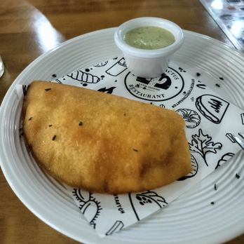 The Cactus Restaurant - Cheese empanada and green sauce - Latin American Near Me - Powell, Ohio