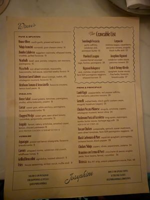 Menu photo 1 Josephine Jacksonville, FL Menu photo 1 Josephine Jacksonville, FL
