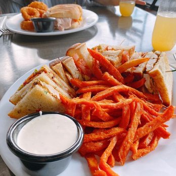 Off Street Cafe - Grilled Chicken Club with sweet potato fries. - American Near Me - Cerritos, California Off Street Cafe - Grilled Chicken Club with sweet potato fries. - American Near Me - Cerritos, California