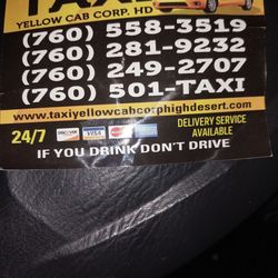 Tony's High Desert Independent Taxi - Call us
