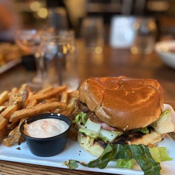 Kin Southern Table + Bar - fried chicken sandwich - Soul Food Near Me - Providence, Rhode Island Kin Southern Table + Bar - fried chicken sandwich - Soul Food Near Me - Providence, Rhode Island