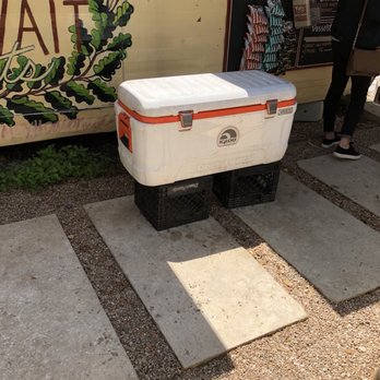 Micklethwait Craft Meats - The free beer cooler - Food Trucks Near Me - Austin, Texas