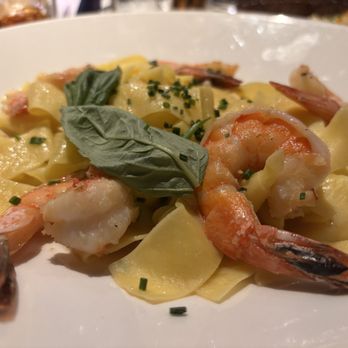 Chart House - Shrimp with papperdelle pasta in butter sauce. - Seafood Near Me - Melbourne, Florida