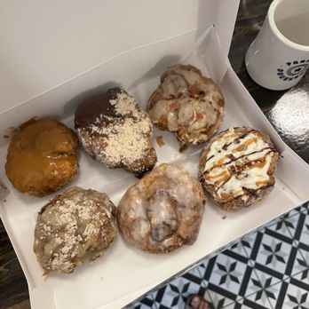 Parlor Doughnuts - Bourbon caramel, churro, maple bacon, turtle cheesecake, honey bun, and French toast doughnuts - Donuts Near Me - Columbus, Georgia Parlor Doughnuts - Bourbon caramel, churro, maple bacon, turtle cheesecake, honey bun, and French toast doughnuts - Donuts Near Me - Columbus, Georgia