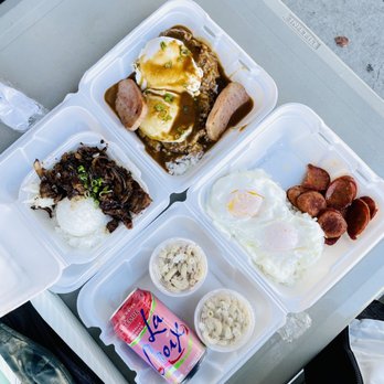 Got Plate Lunch - Portuguese Sausage, Eggs and Rice Ultimate Loco Moco Mini bbq pork - Hawaiian Near Me - Benicia, California
