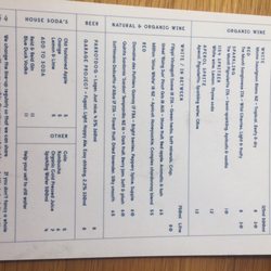 Eleven Fifty Four - Drinks menu