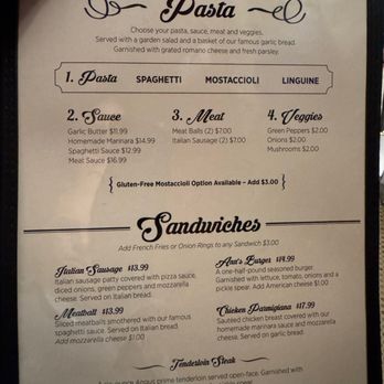 Ann's Italian Restaurant - menu - Italian Near Me - Hales Corners, Wisconsin