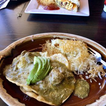 Wake Up Café - Huevos Rancheros with Chilé Verdé. - Breakfast & Brunch Near Me - Bakersfield, California Wake Up Café - Huevos Rancheros with Chilé Verdé. - Breakfast & Brunch Near Me - Bakersfield, California