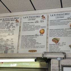 L & M Italian Deli And Catering - Menu