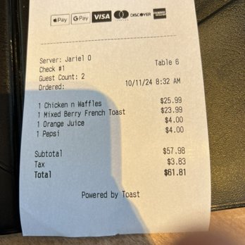 Sunrise Social - The bill, pretty expensive if you ask me. - Breakfast & Brunch Near Me - Cherry Hill Township, New Jersey Sunrise Social - The bill, pretty expensive if you ask me. - Breakfast & Brunch Near Me - Cherry Hill Township, New Jersey