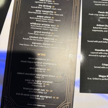 Minaret Club - Cocktail menu - Lounges Near Me - Mammoth Lakes, California