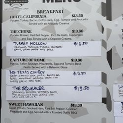 Thats A Wrap Foods - Breakfast Menu