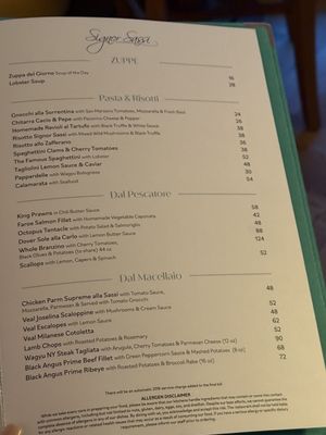 Menu photo 2 Signor Sassi Hallandale Beach, FL