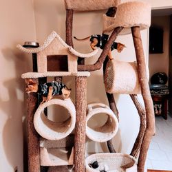 Angelical Cat Company - We purchased this cat tree for our 1st batch of kittens 17 years ago. It's an original from Angelical cat company.